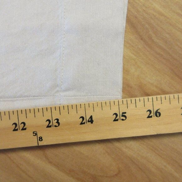 J. JILL Linen Blend Wide Leg Flat Front Crop Ankle Pants Sz L Flax Beige Tan NWT - Picture 14 of 15